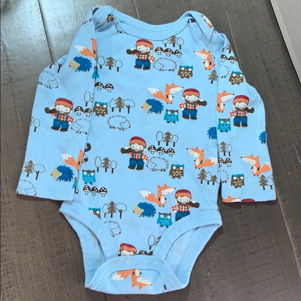 BabiesRUs Woodland Onesie 9mo